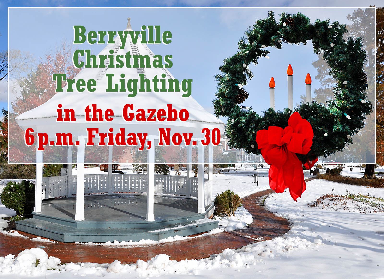 Bville Xmas tree gazebo